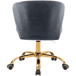 Meridian Finley Grey Velvet Office Chair