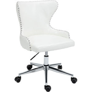 Meridian Hendrix White Vegan Leather Office Chair