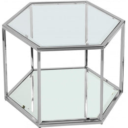 Meridian Sei Brushed Chrome Coffee Table