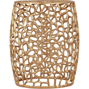 Meridian Priya Gold End Table