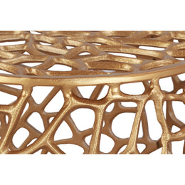 Meridian Priya Gold End Table