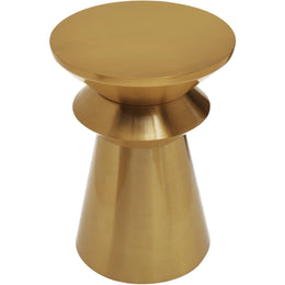 Meridian Jai Brushed Gold End Table