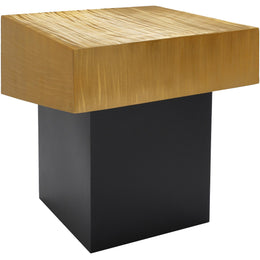 Meridian Palladium Gold End Table