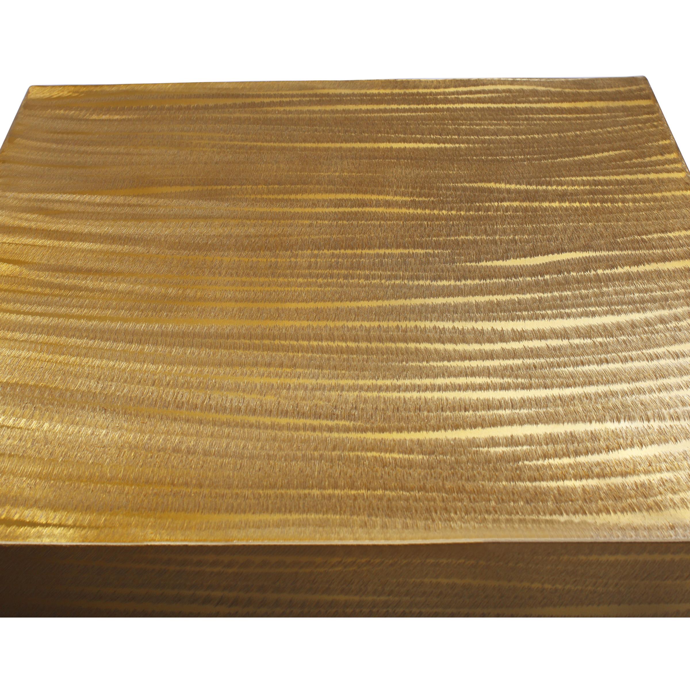 Meridian Palladium Gold End Table