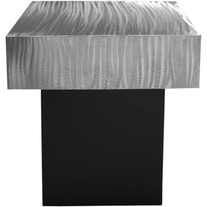 Meridian Palladium Silver End Table