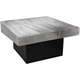 Meridian Palladium Silver Coffee Table