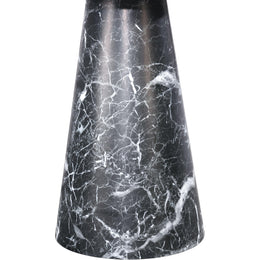 Meridian Omni Black Faux Marble End Table