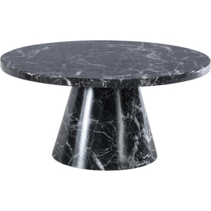 Meridian Omni Black Faux Marble Coffee Table