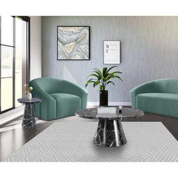 Meridian Omni Black Faux Marble Coffee Table