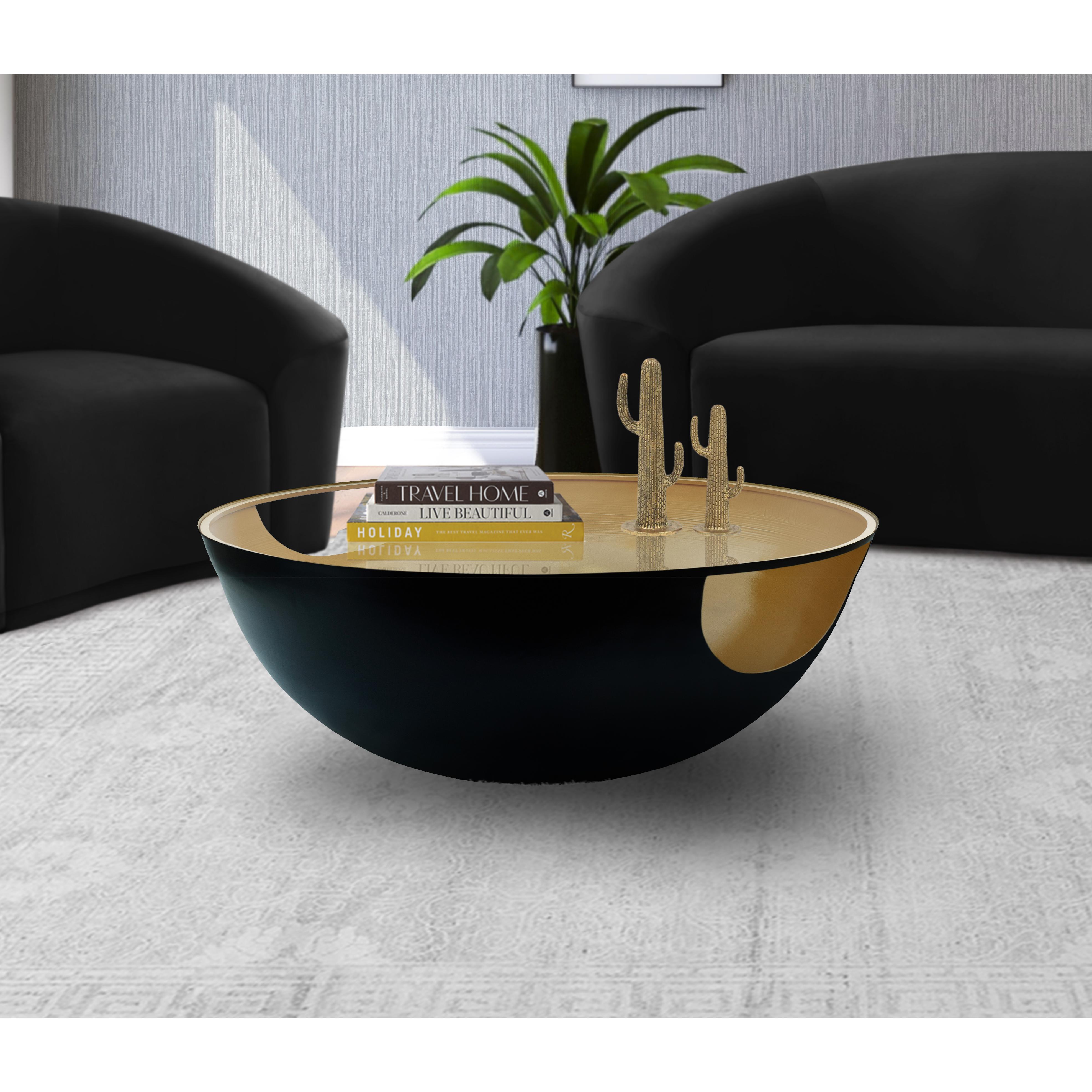 Meridian Doma Black / Gold Coffee Table