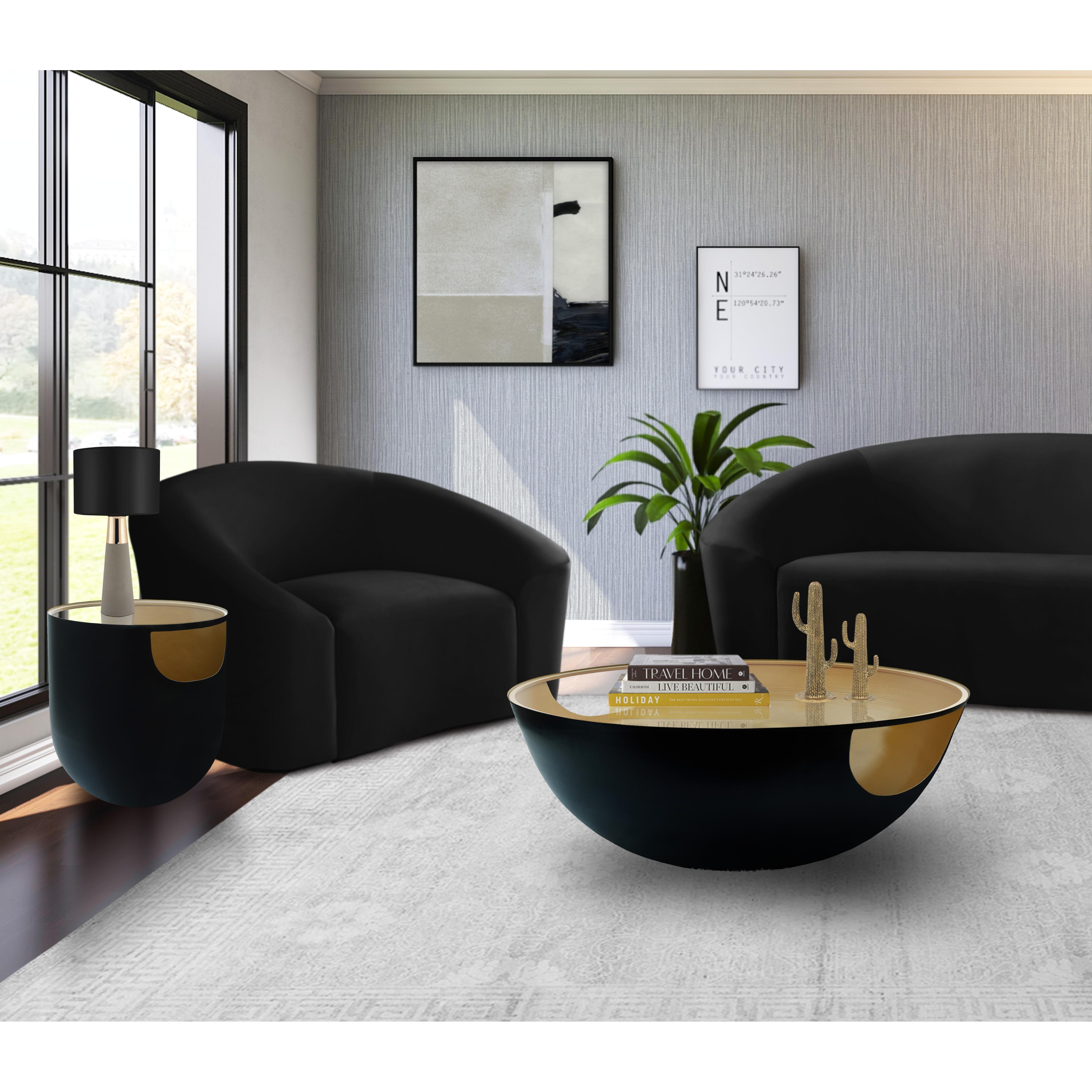 Meridian Doma Black / Gold Coffee Table