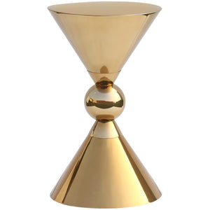 Meridian Malia Gold End Table