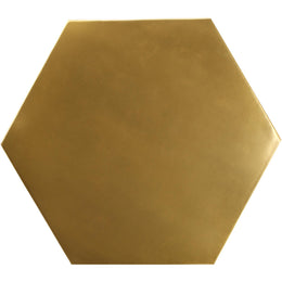 Meridian Hexagon Brushed Gold Coffee Table