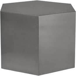 Meridian Hexagon Brushed Chrome Coffee Table
