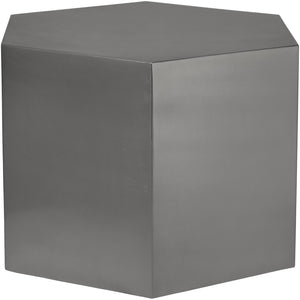 Meridian Hexagon Brushed Chrome Coffee Table