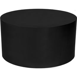 Meridian Cylinder Matte Black Coffee Table