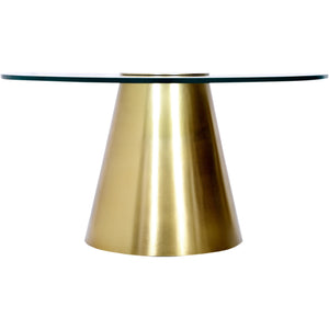 Meridian Glassimo Brushed Gold Coffee Table