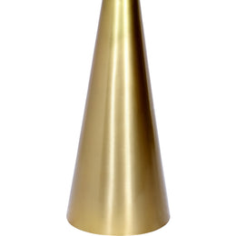 Meridian Glassimo Brushed Gold End Table
