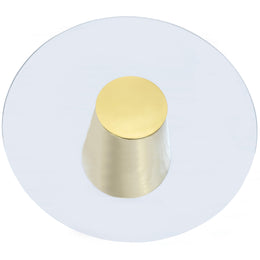 Meridian Glassimo Brushed Gold End Table