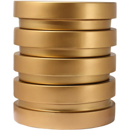 Meridian Levels Brushed Gold End Table
