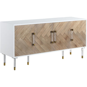 Meridian Jive White Lacquer Sideboard/Buffet