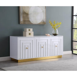 Meridian Cosmopolitan White Lacquer Sideboard/Buffet