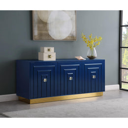 Meridian Cosmopolitan Navy Lacquer Sideboard/Buffet