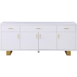 Meridian Excel White Lacquer Sideboard/Buffet
