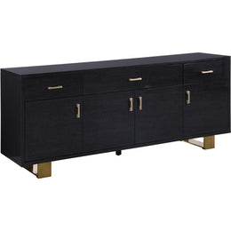 Meridian Excel Grey Oak Veneer Lacquer Sideboard/Buffet
