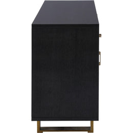 Meridian Excel Grey Oak Veneer Lacquer Sideboard/Buffet