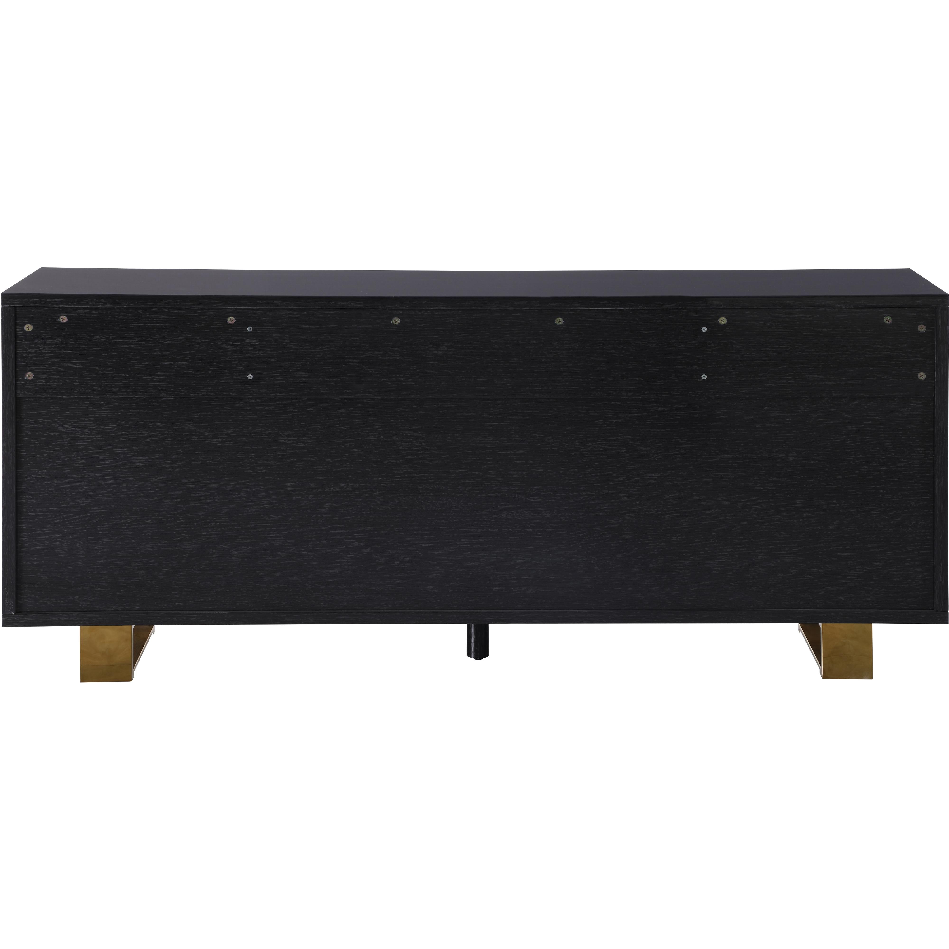 Meridian Excel Grey Oak Veneer Lacquer Sideboard/Buffet