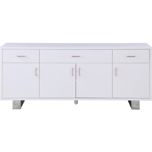 Meridian Excel White Lacquer Sideboard/Buffet