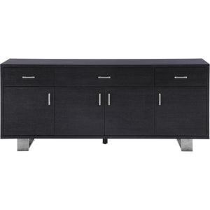 Meridian Excel Grey Oak Veneer Lacquer Sideboard/Buffet