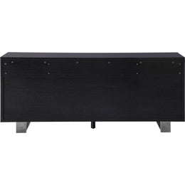 Meridian Excel Grey Oak Veneer Lacquer Sideboard/Buffet
