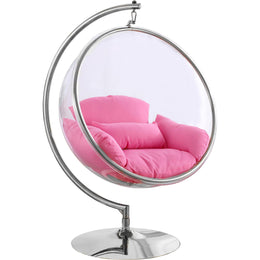 Meridian Luna Pink Durable Fabric Acrylic Swing Chair