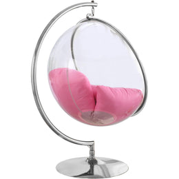 Meridian Luna Pink Durable Fabric Acrylic Swing Chair