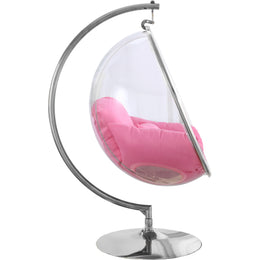 Meridian Luna Pink Durable Fabric Acrylic Swing Chair