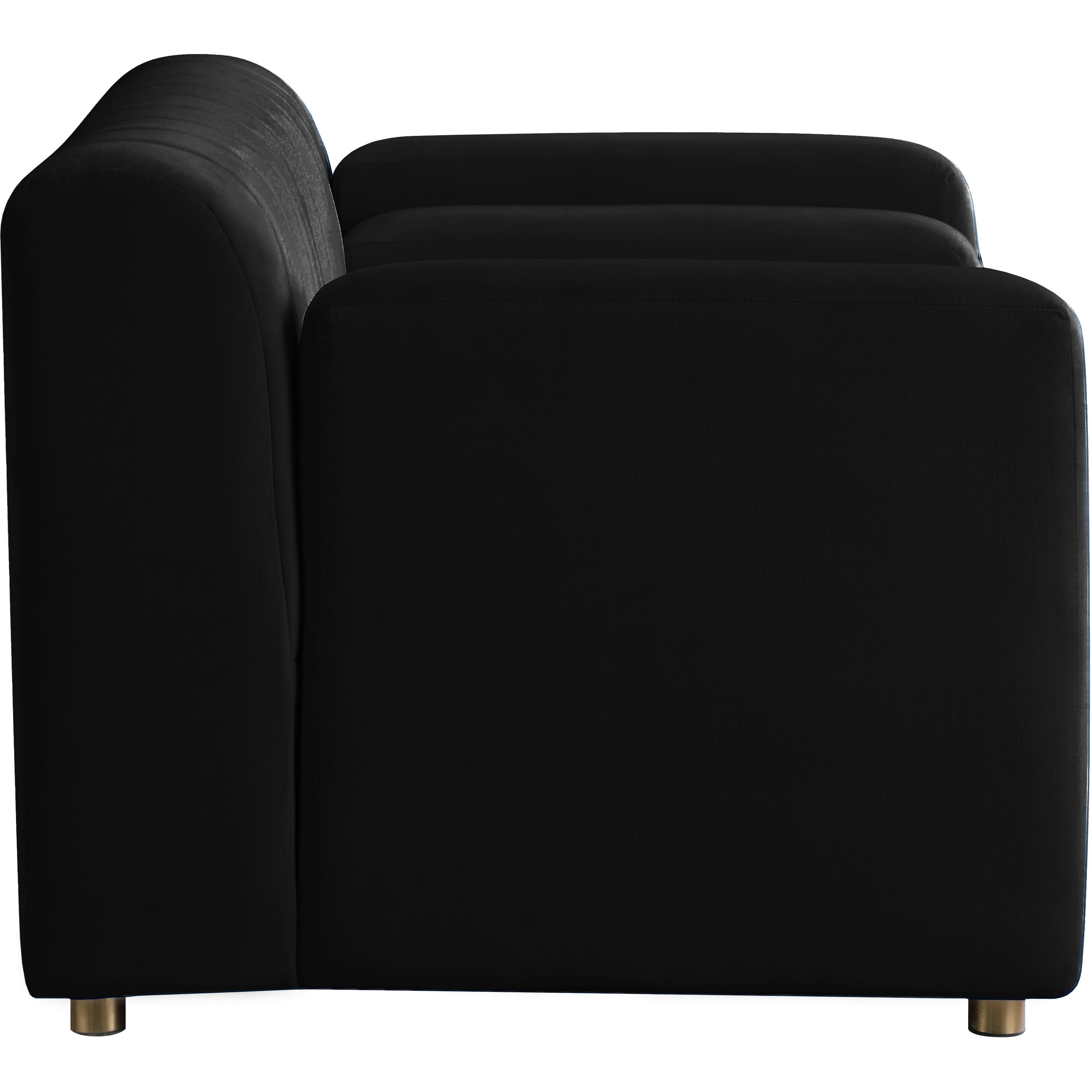 Meridian Naya Black Velvet Chair