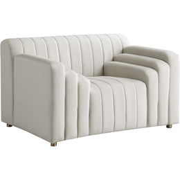 Meridian Naya Cream Velvet Chair