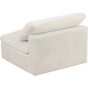 Meridian Cozy Cream Velvet Chair
