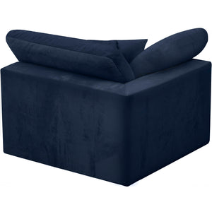Meridian Cozy Navy Velvet Chair