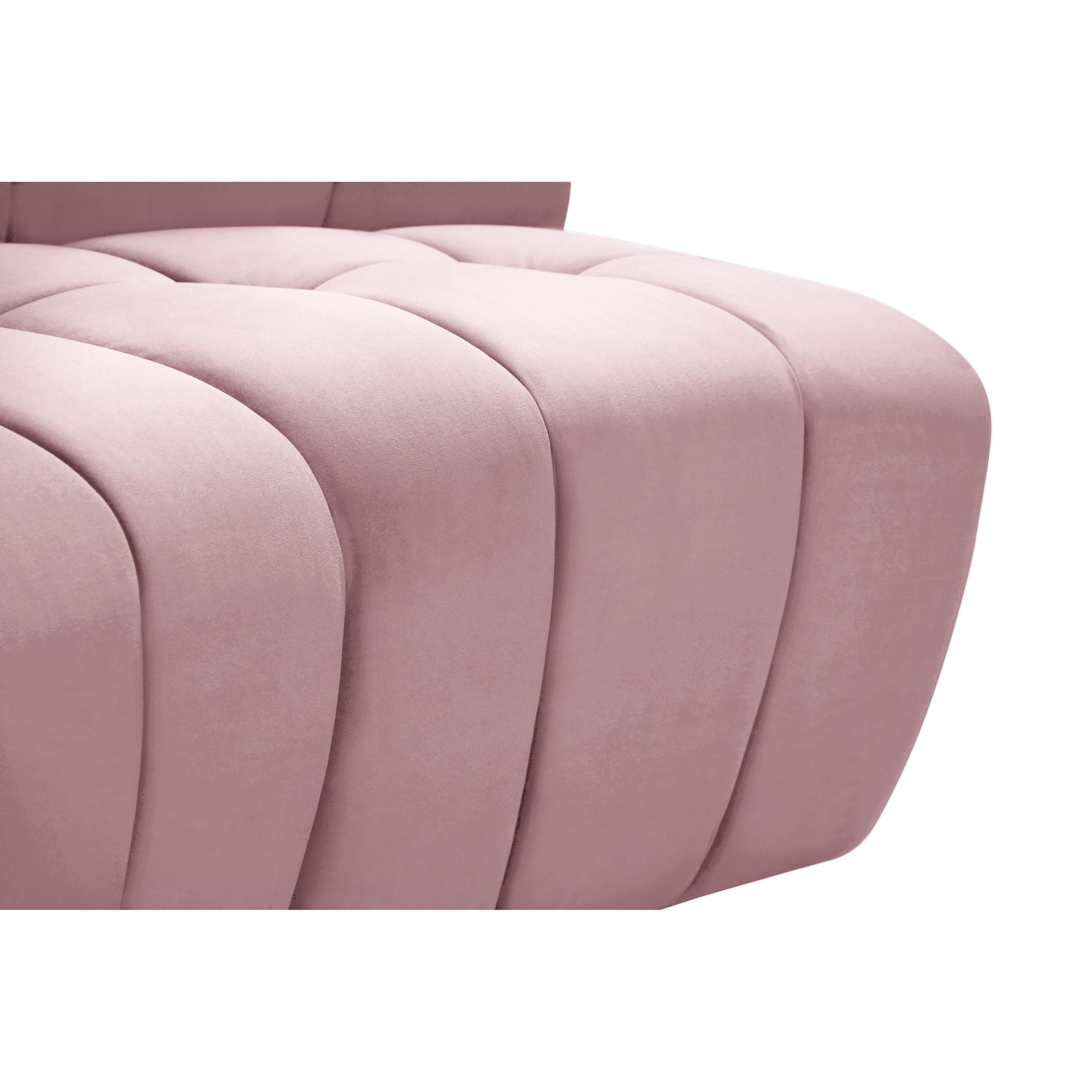 Meridian Limitless Pink Velvet Modular Chair