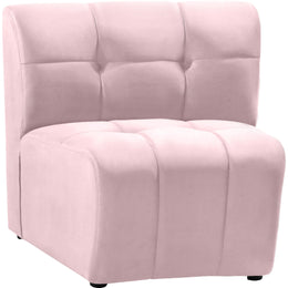Meridian Limitless Pink Velvet Modular Chair