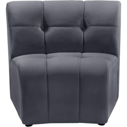 Meridian Limitless Grey Velvet Modular Chair
