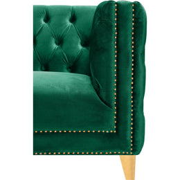 Meridian Michelle Green Velvet Chair