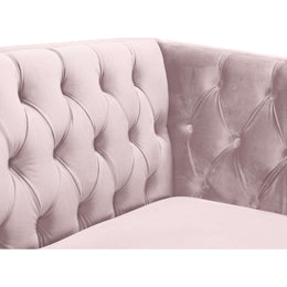 Meridian Michelle Pink Velvet Chair