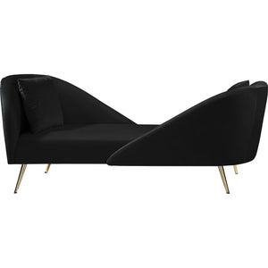 Meridian Nolan Black Velvet Chaise