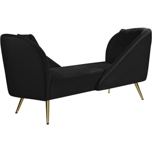 Meridian Nolan Black Velvet Chaise