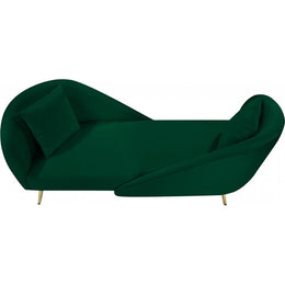 Meridian Nolan Green Velvet Chaise