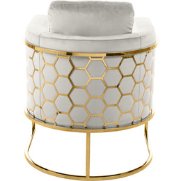 Meridian Casa Cream Velvet Chair